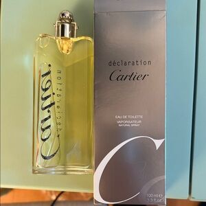 Cartier Déclaration Eau de Toilette with Silver and Gold Accents